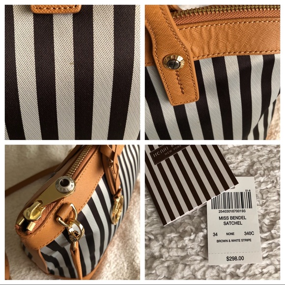 🚫SOLD🚫Henri Bendel striped satchel - Picture 7 of 8